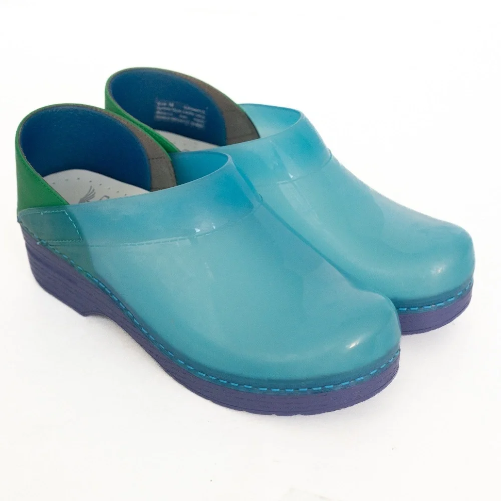 Dansko Professional - Translucent Blue Clogs Size 38 EU - Picture 11 of 12